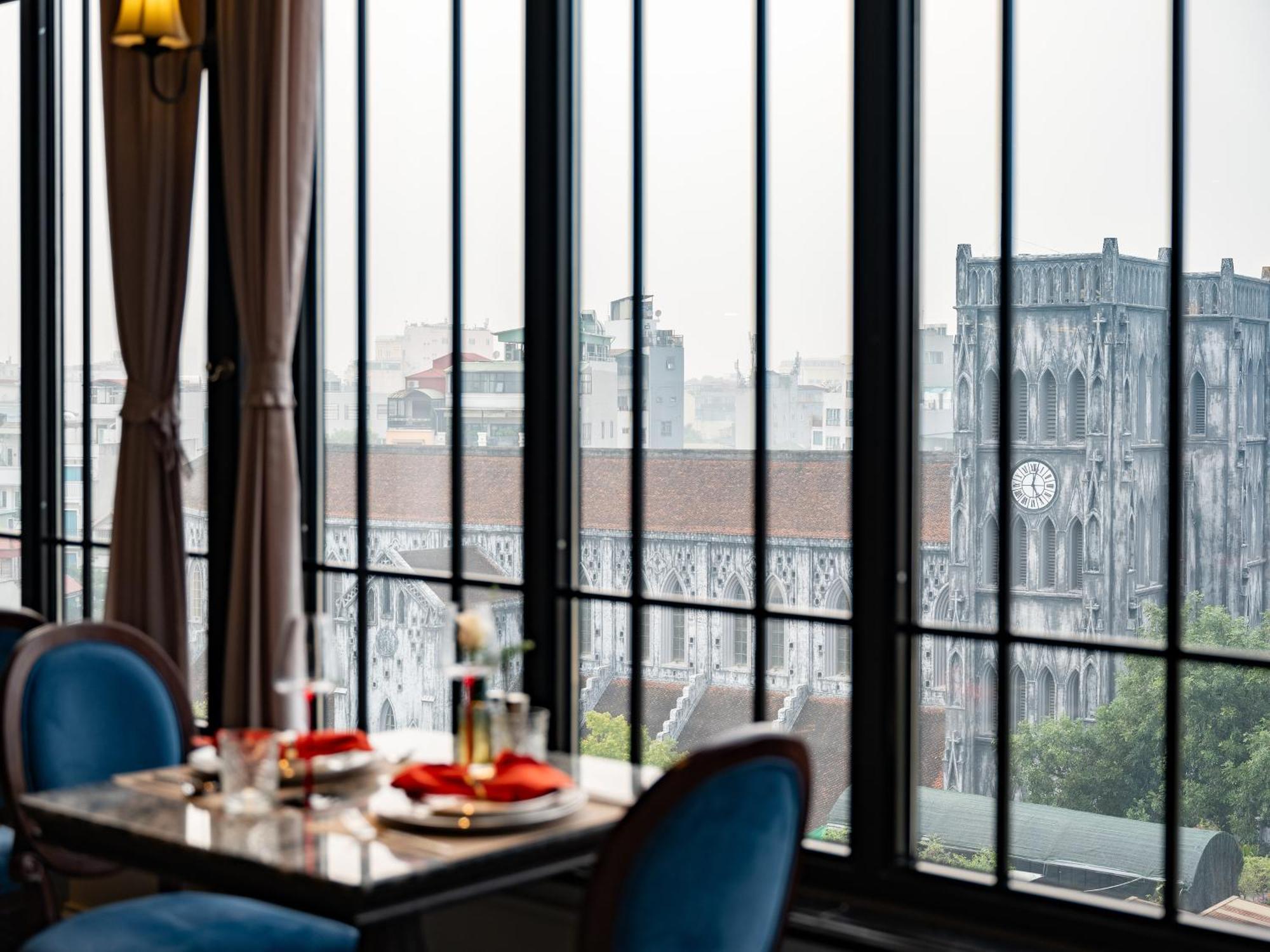 Grand Hotel Du Lac ฮานอย ภายนอก รูปภาพ View from the restaurant